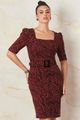 VESTIDO MIDI COM CINTO