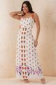 VESTIDO LONGO COM ALCA DELICADA