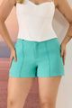 Short Com Cos Transpassado Verde 38