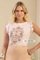 Blusa Romantica Com Fru-fru Estampado 38