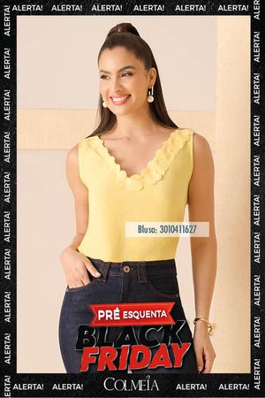 Blusa Cavada Com Aplicacoes