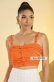 Blusa Cropped Amarracoes Laranja 46