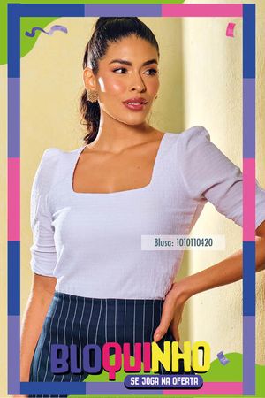 Blusa Baby Look Texturizada