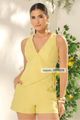 Conjunto De Blusa Com Trasnpasse E Short Verde Lima 42