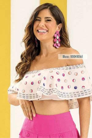 Blusa Top Ombro A Ombro