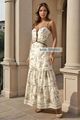 Vestido Longo Com Marias E Alca Diferenciada Estampado 40