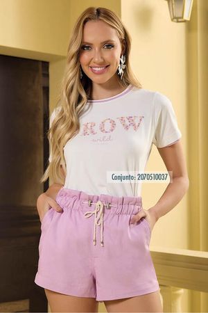 Conjunto De Short Clochard E Tshirt