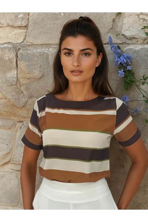 Blusa Baby Look Com Dobroes