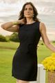 Vestido Com Formas Organicos Preto 38