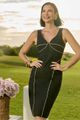 Vestido Midi Com Detalhe De Vivos Preto 38