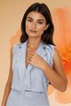 Outwear Mine Colete Com Abotoamento Azul 36