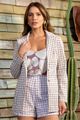 Conjunto Trimix De Blazer, Short E Regata Estampado 38