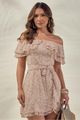 Vestido  Ombro A Ombro Marrom 44