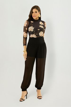 Calca Aladim Com Cos Drapeado