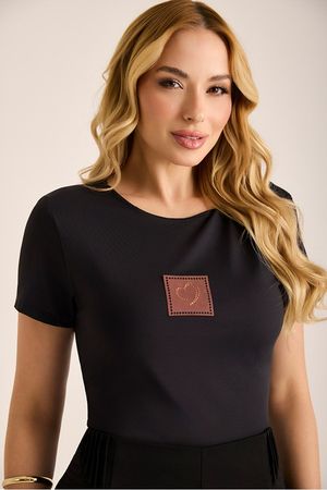 Blusa Baby Look Com Franzidos