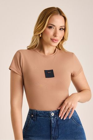 Blusa Baby Look Com Dobrao