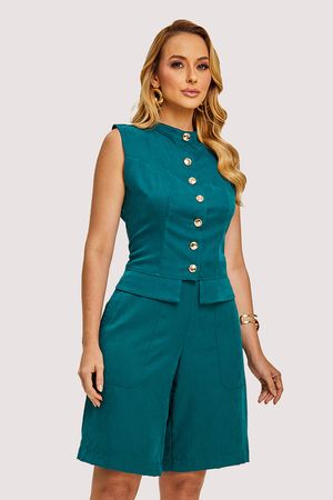 Short Bermuda Com Bolso Aplicado