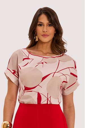 Blusa Alongada Nas Costas